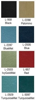 1965 Falcon Futura Bucket Upholstery Color Chart